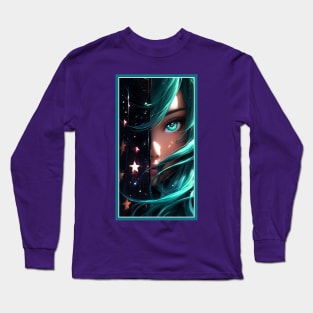 Anime Girl Eye | Quality Anime Artwork | Anime Aesthetic | Manga Anime Art Long Sleeve T-Shirt